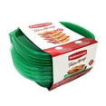 thumbnail image 4 of Rubbermaid Transparent Green 2.9 c Square Containers & Green Lids - 1 Set of 4, 4 of 4