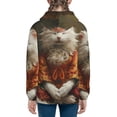 thumbnail image 6 of Kdxio Haystack Meditating Cat Pattern Kids Boys Girls Zip Up Hoodie 3D Printed Hooded Sweatshirt Hoody Coat with Pocket 7-12 Y-Medium, 6 of 6