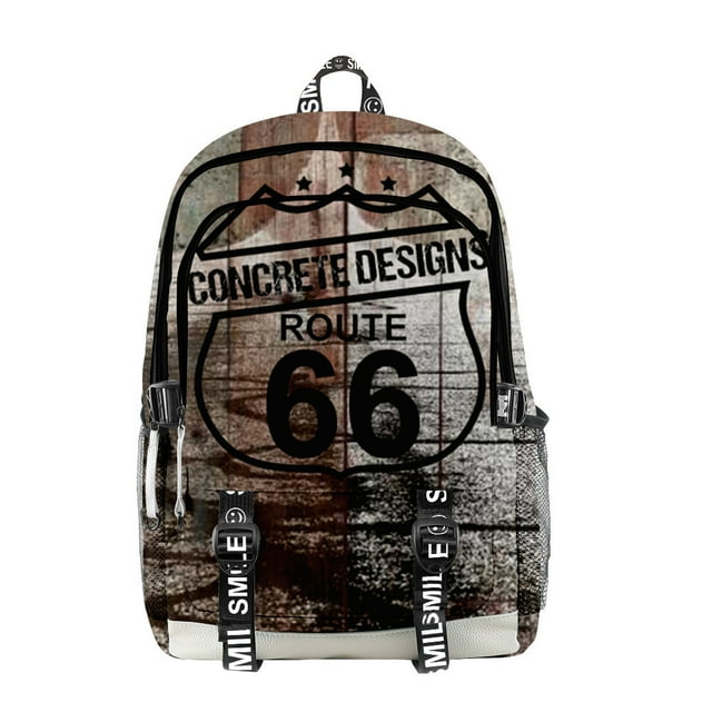 Mochila escolar Routes 66 Anime con pecho y estuche para lápices