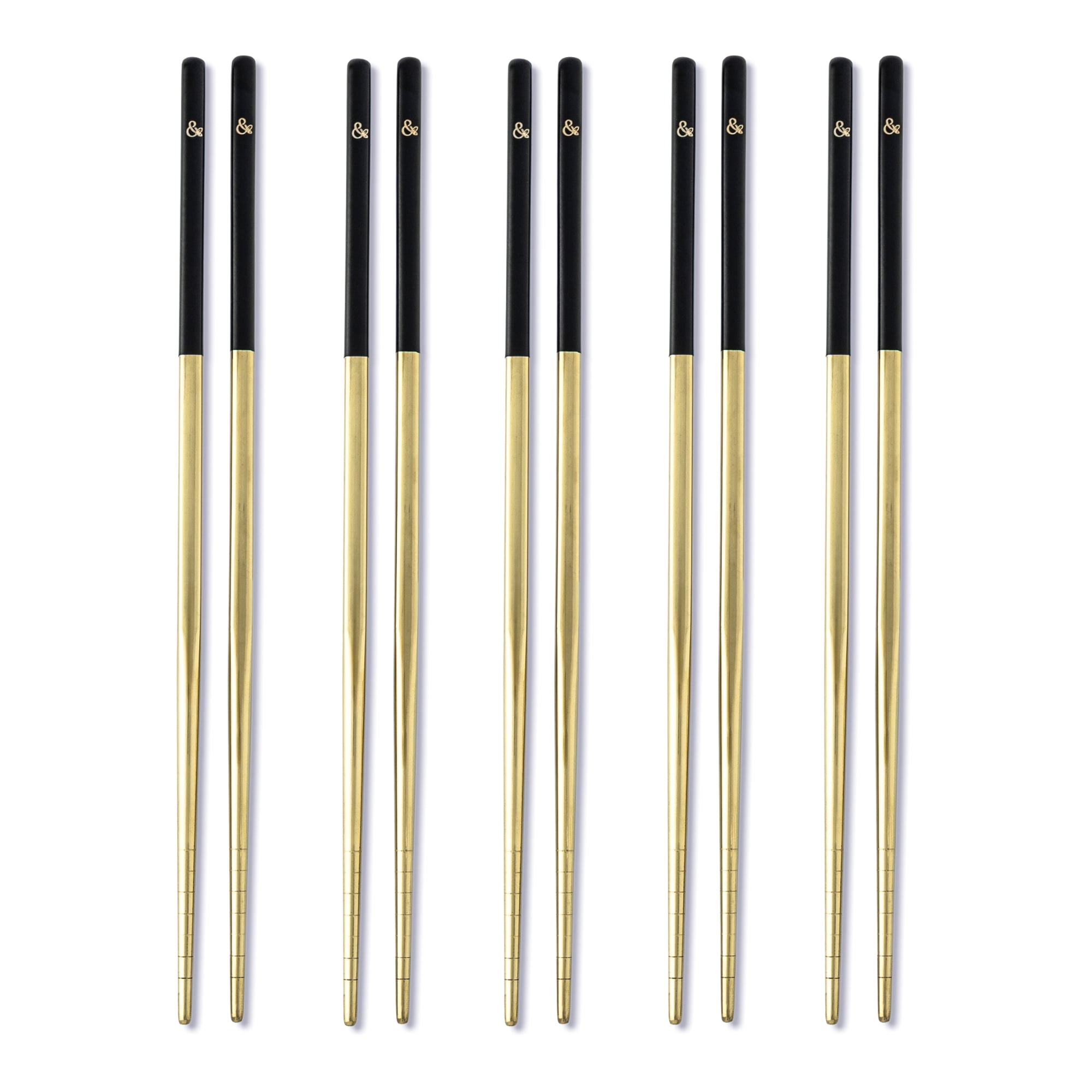 Mainstays Stainless Steel Chopsticks, 4-Pairs, 9 Inch Long