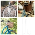 thumbnail image 3 of Raindrops 4Pcs Silver Bike Front Bracket Iron Material Compact Cargo Holder for Cycling, 3 of 8
