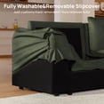thumbnail image 4 of CHIC HOUSE Oversized 89" W Loveseat Sofa for Living Room, 2-Seater Couch with Removable Washable Slipcover, Waterproof & Pet-Scratch-Resistant, Comfy Cloud Couch with Dual-Layer Cushion, Green, 4 of 9