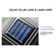 thumbnail image 2 of Iluminación Del Jardín Lámpara de pilar de energía solar 3LED Luz decorativa para césped al aire libre (luz cálida) Lamparas, 2 of 5