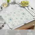thumbnail image 3 of Snowflake Placemats, Blue and Silver Christmas Xmas Table Mats Washable Placemat for Home Winter Holiday Party Kitchen Dining Room Decoration 12x18 Inch, 3 of 6