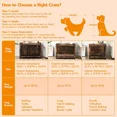 thumbnail image 6 of HOOBRO 26.9"H  Dog Crate Furniture Wooden Pet Furniture with Pull-Out Tray Living Room BF982GW03G1, 6 of 11