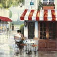thumbnail image 2 of Wiens, James 26x26 Gold Ornate Wood Framed with Double Matting Museum Art Print Titled - Relaxing at the Cafe II, 2 of 4