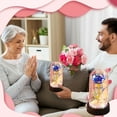 thumbnail image 4 of YANHAIGONG Valentines Rose Gifts for Her ,Mother's Day Flower Gifts for Women, Galaxy Purple Rose in Glass Dome, Light Up Forever Rose Birthday Gifts for Mom Anniversary Eternal Rose Gift, 4 of 5