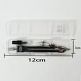 thumbnail image 2 of KAKOWELY Compass Drawing Tool for Students with Strong Iron Material and Silver Color 2Pcs,4.53"X1.18"X0.39", 2 of 4