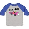 thumbnail image 3 of Inktastic Born to Race Pink Race Car Boys or Girls Toddler T-Shirt, 3 of 5