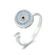 thumbnail image 5 of Anillo de plata Cubic CZ Banda Anillos Ajustable Anillos hechos a mano Joyería, 5 of 7