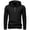 Black, variant on KANG Half Zip Pullover Hooded Athletic Sweatshirt Lightweight Breathable Performance Activewear Top For Running Training Casual Wear