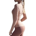 thumbnail image 4 of Playera Blusa Deportiva Gym Casual Manga Larga Mujer Elastic, 4 of 7