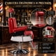 thumbnail image 5 of Sillon Premium Barberia Nanofort Silla Reclinable Giro 360 Neumatica Vino, 5 of 7