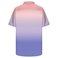 thumbnail image 6 of Inverlee Button Up Shirts Women Summer Short Sleeve Tops Cute Boho Gradient Print T Shirts Lightweight Holiday Tunic Blouse Summer Fashion, 6 of 6