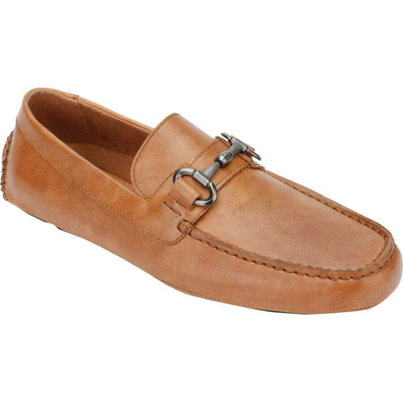 Men's Kenneth Cole Reaction Dawson Bit Driving Moc Brown Tumbled Polyurethane 8 M