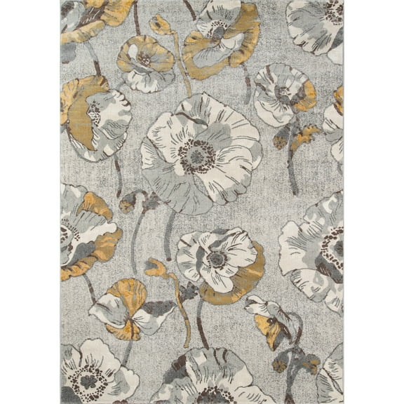 Momeni Rugs Luxe Collection Area Rug, 3'11" x 5'7", Grey