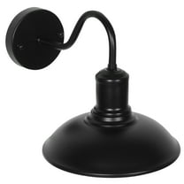 GARVALON Black Wall Lamp Iron 1Set For Balcony Outdoor Settings