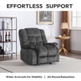 thumbnail image 4 of Bonzy Home Recliner Chairs for Living Room Manual Reclining Chair Single Sofa for Bedroom, Gray, 4 of 10