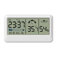 thumbnail image 1 of Digital Hygrometer Electronic Temperature Humidity Meters Gauge with Time Date LCD Display Clock Indoor Thermometer, 1 of 8