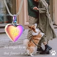 thumbnail image 4 of Heart Shape Pet Cremation Jewelry for Ashes Pendant Paw Print Pet Heart Urn Necklace Memorial Keepsake Jewelry Cremation Necklace for Pet/Dog's/Cat's Ashes, 4 of 7