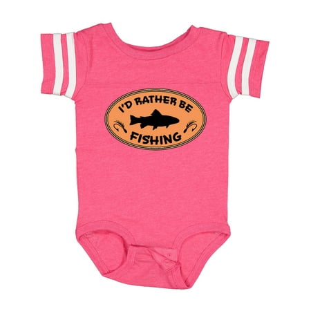 

Inktastic I d Rather Be Fishing Gift Baby Boy or Baby Girl Bodysuit