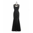 thumbnail image 2 of xscape women's metallic lace trimmed taffeta mermaid dress, 2 of 3