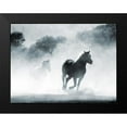 thumbnail image 2 of Villa, Milli 14x12 Black Modern Framed Museum Art Print Titled - Running Horses 2, 2 of 5