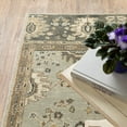 thumbnail image 6 of 6' X 9' Grey Brown Tan And Beige Oriental Power Loom Stain Resistant Area Rug, 6 of 10