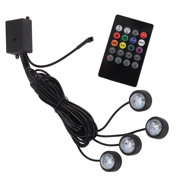 Luz activa con sonido para el interior del automóvil, luz ambiental para el espacio para los pies, luz ambiental para el espacio para los pies, respuesta rápida