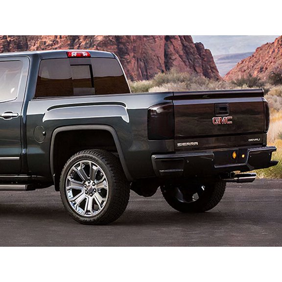 Rvinyl Tail Light Tint Covers Compatible with GMC Sierra 2016-2018 - Smoke