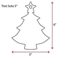 thumbnail image 2 of 25 Units Acrylic Christmas Ornaments Tree 1/8" Thick - Clear or Solid Color - (Size 5") Made in USA, 2 of 5