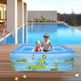 thumbnail image 2 of PENGXIANG Inflatable Pool Large Outdoor Printing Paddling Pool for Kids 3-Layers Inflatable Swimming Pool for Backyard Garden Summer Water Party, 2 of 9