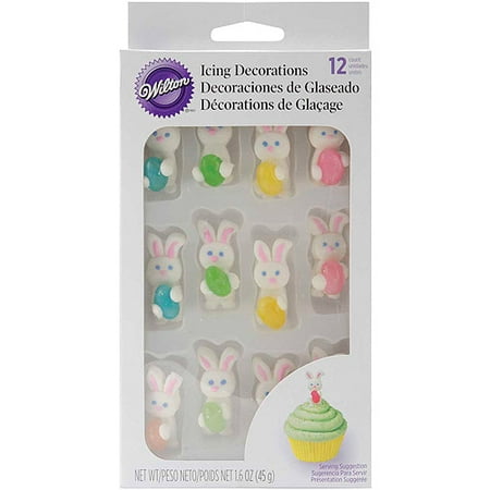 Wilton Royal Icing Decorations, Easter Bunny 12 ct. 710-1159