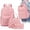 B, variant on 3-Piece Corduroy Backpack Set, Bow Rucksack with Lunch Bag and Pencil Case, Lightweight Tear-Resistant Daypack for Travel and Commuting, 44x31x16cm (Pink Strawberry)