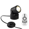 thumbnail image 1 of FSLiving LED Smart Timer Foot Pedal Push Switch Mini Accent uplight Bluetooth Control Color Changing Wall Light Stepless Dimming with Intelligent Remote Control for Living Room-Black(not Support WiFi), 1 of 5