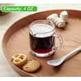 thumbnail image 2 of Ackers Espresso Cups Single, 4 OZ Double Spouts Cups, Milk Cup with Handle, Clear Glass, 2 of 5