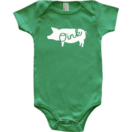 

Farm Animal Silhouette Baby Bodysuit Graphic Shirts-Pig