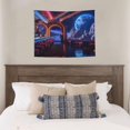 thumbnail image 4 of Uemuo Futuristic Bar Space View Printed 29x37 Inch Tapestry Wall Hanging – Lightweight & Durable – Perfect for Dorm Decor, Beach Throw, Sofa Cover, Tablecloth, 4 of 8