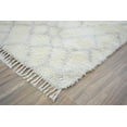 thumbnail image 6 of 4x6 White and Silver Handmade Moroccan Design Area Rug | TRD171746, 6 of 10