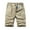 Khaki, variant on Men's Cargo Shorts Cotton Stretch Elastic Waist Quick Dry Shorts with Multi Pockets for Casual Hiking Work Outdoor Gym Shorts