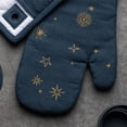 thumbnail image 3 of Thyme & Table Heat-Resistant Oven Mitt and Potholder Set, Navy Celestial, 2 pack, 3 of 5