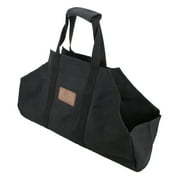 White Duck Heavy Duty Firewood Log Carrier Bag Canvas Waxed Wood Boat Bag Firewood Holder for Fireplaces Camping