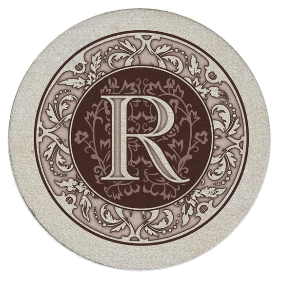Thirstystone Monogram Letter R Natural Sandstone Coasters 4 Pack