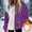 #0011-Purple, variant on Color Block Flannel Sweatshirt for Women Fuzzy Fleece Drawstring Long Sleeve Hoodies Casual Warm Fall Winter Comfy Top with Pocket Gift