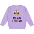 thumbnail image 2 of Inktastic My Mimi Loves Me Girls Owl Toddler Sweatshirt, 2 of 4