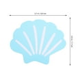thumbnail image 5 of HONMEET Bathtub Anti Slip Stickers Easy to Use Shell Shape Blue 12Pcs 3.7X3.0X0.04In Peva, 5 of 8