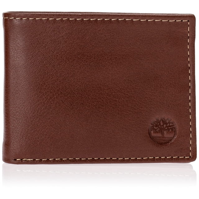 Billetera Timberland Passcase Hybrid Bifold de Cuero Cognac