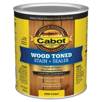 4-Pack of 1 qt Cabot 3002 Cedar Wood Toned Deck & Siding Stain