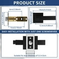 thumbnail image 3 of HLONK Poignée de Porte d'Entrée Extérieure Boutons de Porte Réversibles avec 3 Clés Levier de Porte d'Entrée en Alliage d'Aluminium Poignée de Porte de Garde-Robe Noir Mat Poignée de Porte Intérieure Intimité pour Chambre Bureaux Pièces, 3 of 10