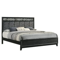 New Classic Furniture Obsidian Solid Wood California King Panel Bed in Black